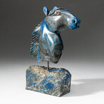 Genuine Polished Hand Carved Lapis Lazuli Horse