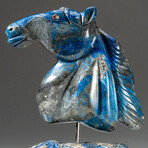 Genuine Polished Hand Carved Lapis Lazuli Horse