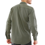 Matteo Button-Up Shirt // Green (Small)