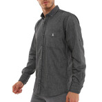 Domenico Button-Up Shirt // Black (X-Large)