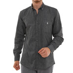 Domenico Button-Up Shirt // Black (X-Large)