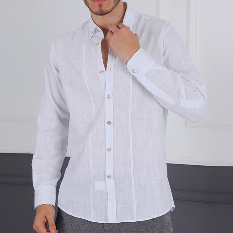 Giulio Button Down Shirt // White (2X-Large)