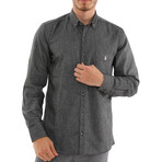 Domenico Button-Up Shirt // Black (X-Large)