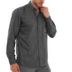 Domenico Button-Up Shirt // Black (X-Large)