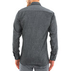 Domenico Button-Up Shirt // Black (X-Large)