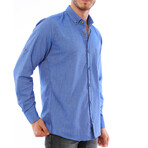 Domenico Button-Up Shirt // Blue (X-Large)