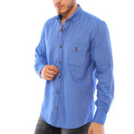 Domenico Button-Up Shirt // Blue (X-Large)