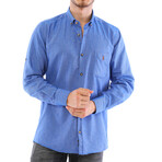 Domenico Button-Up Shirt // Blue (X-Large)