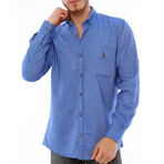 Domenico Button-Up Shirt // Blue (X-Large)
