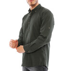 Giulio Button Down Shirt // Olive Green (Small)