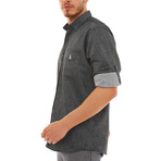 Domenico Button-Up Shirt // Black (X-Large)