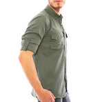 Matteo Button-Up Shirt // Green (Small)