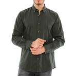 Giulio Button Down Shirt // Olive Green (Small)