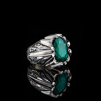 Hand Engraved Emerald Ring (7)