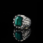 Hand Engraved Emerald Ring (7)