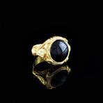 Round Black Onyx Ring (5)