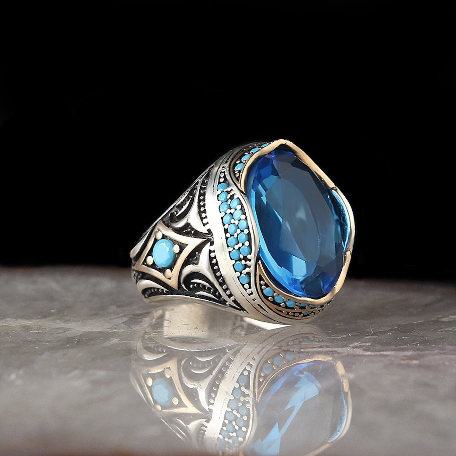 Unique Blue Topaz Ring (6) - Ephesus PERMANENT STORE - Touch of Modern