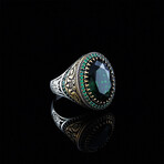 Two Toned Green Stone Ring (8)