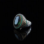 Two Toned Green Stone Ring (9)