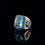 Emerald Cut Blue Topaz Ring (5)