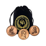 United States Presidential Spouse Bronze Medals // Set of 3 // Deluxe Collector's Pouch