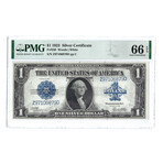 1923 $1 Large Size Silver Certificate // PMG Certified Gem Uncirculated 66 EPQ Condition