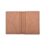 Brunello Cucinelli // Passport + Document Holder // Brown + Beige