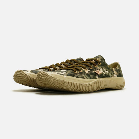 160 Sneaker // Beige + Green (US: 4.5)