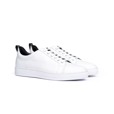 Gian Low Top Leather Sneakers // White (Euro: 40)