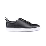Faro Low Top Leather Sneakers // Black (Euro: 43)
