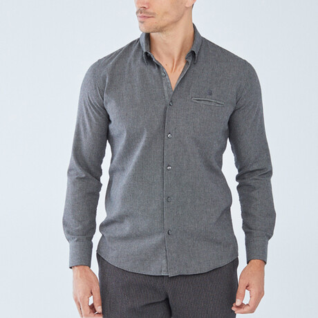 Berlin Button Up Shirt // Gray (Small)