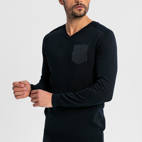 Beck Sweater // Navy (Small)