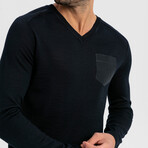 Beck Sweater // Navy (Small)