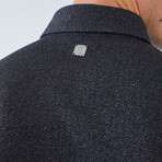 Charles Long Sleeve Polo Shirt // Black (Small)