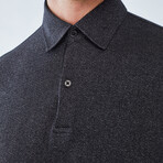 Charles Long Sleeve Polo Shirt // Black (Small)