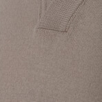Retu Knit Polo // Beige (Small)