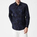 Emilio Button Up Shirt // Navy (Small)