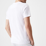 Colleg T-Shirt // White + Gray Pocket (Small)