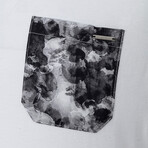 Colleg T-Shirt // White + Gray Pocket (Small)