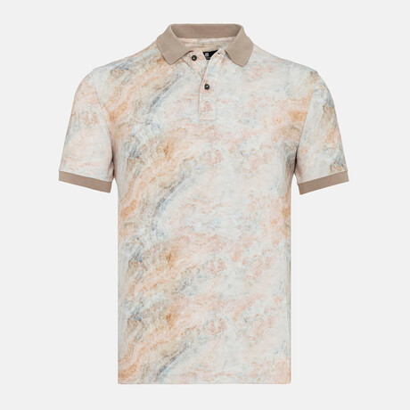 Derecha Polo Shirt // Beige (Small)