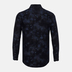 Emilio Button Up Shirt // Navy (Small)