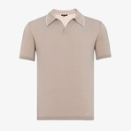 Retu Knit Polo // Beige (Small)