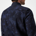 Emilio Button Up Shirt // Navy (Small)