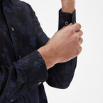 Emilio Button Up Shirt // Navy (Small)