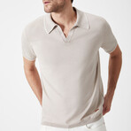 Retu Knit Polo // Beige (Small)