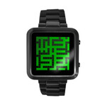 Tokyoflash Maze // Digital // Black + Green LCD
