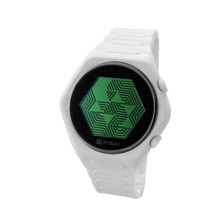 Tokyoflash Quasar Silicone // White // White + Green LCD