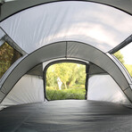 EchoSmile Pop-Up Tent // 5-8 Person // White + Gray