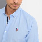 Louis Button Down Shirt // Light Blue (Small)