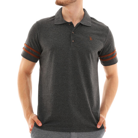 Sagan Polo Shirt // Anthracite (Small)